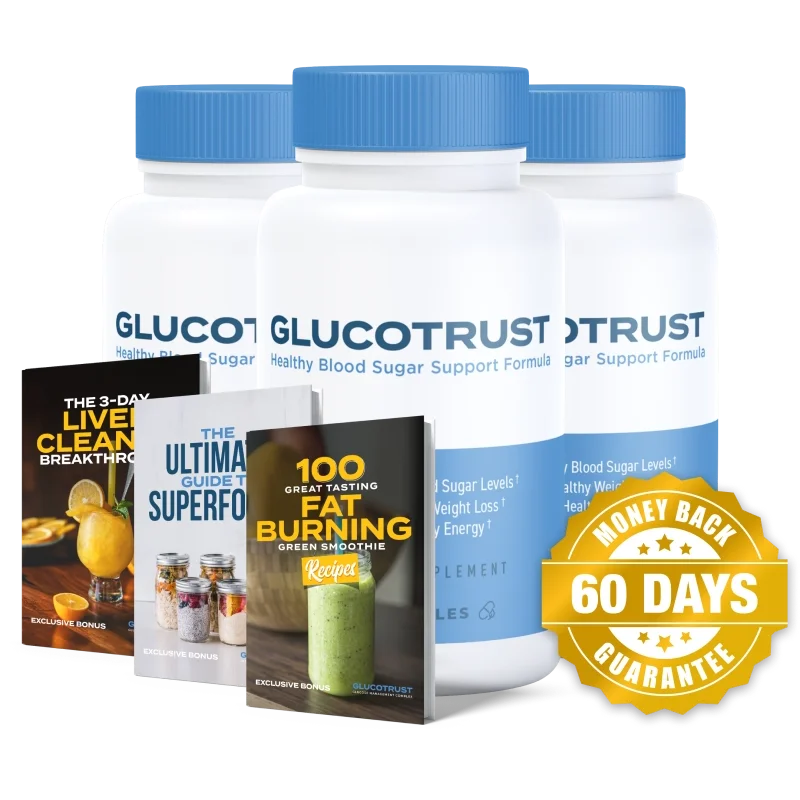 GlucoTrust Natural Blood Sugar Formula — 3 Bottle / 90 Day Pack