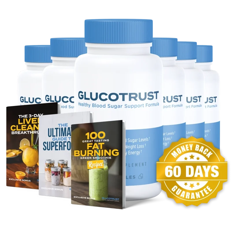 GlucoTrust Natural Blood Sugar Formula — 6 Bottle / 180 Day Pack